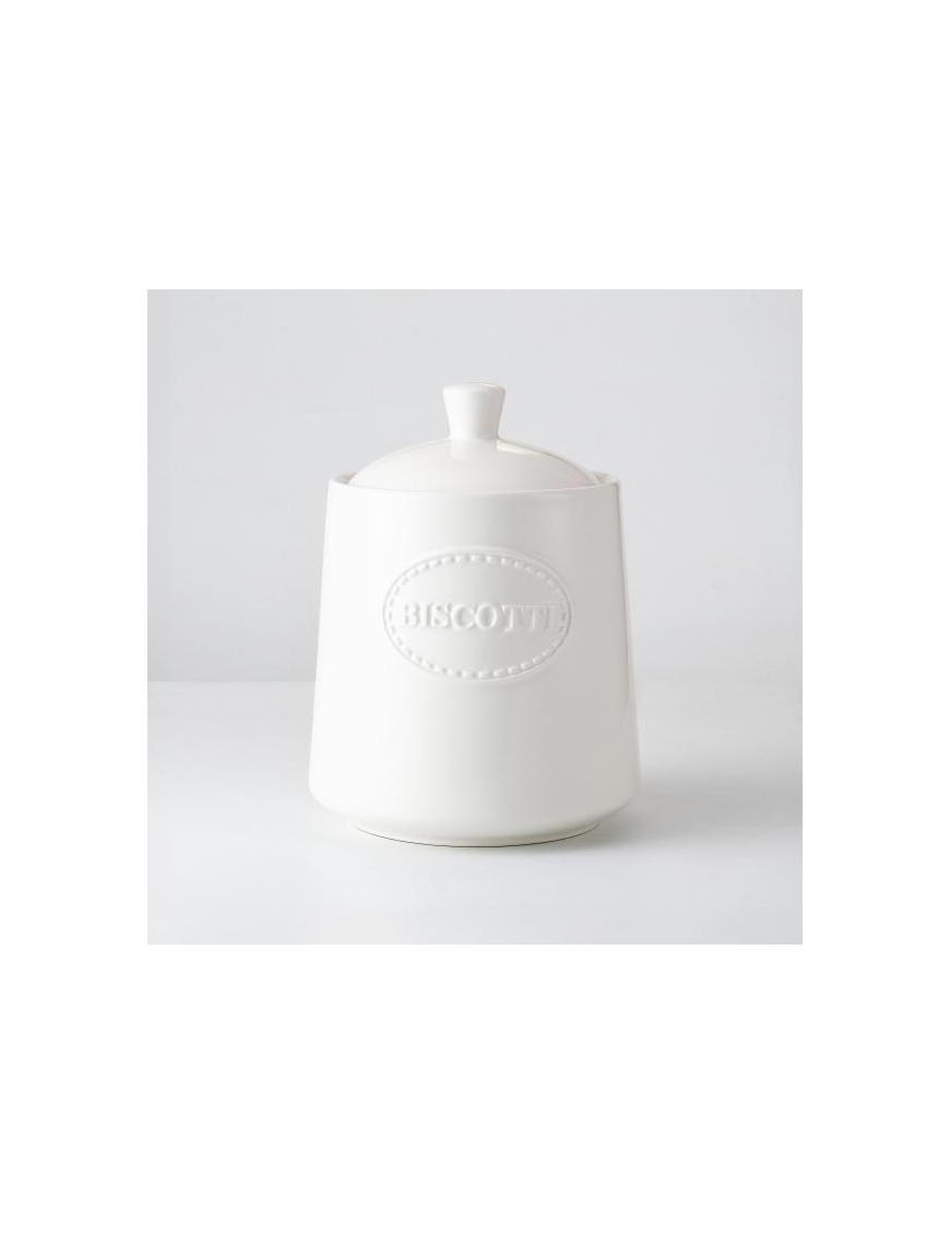 SIMPLE WHITE BISCUITS POT 2400ml 15x20cm