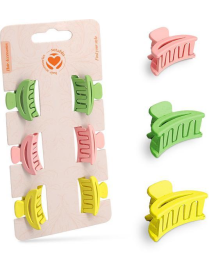 PINZETTE CAPELLI 6pezzi COLORI ASSORTITI