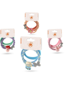 HAIR ELASTIC 3 pieces ASSORTED COLORS