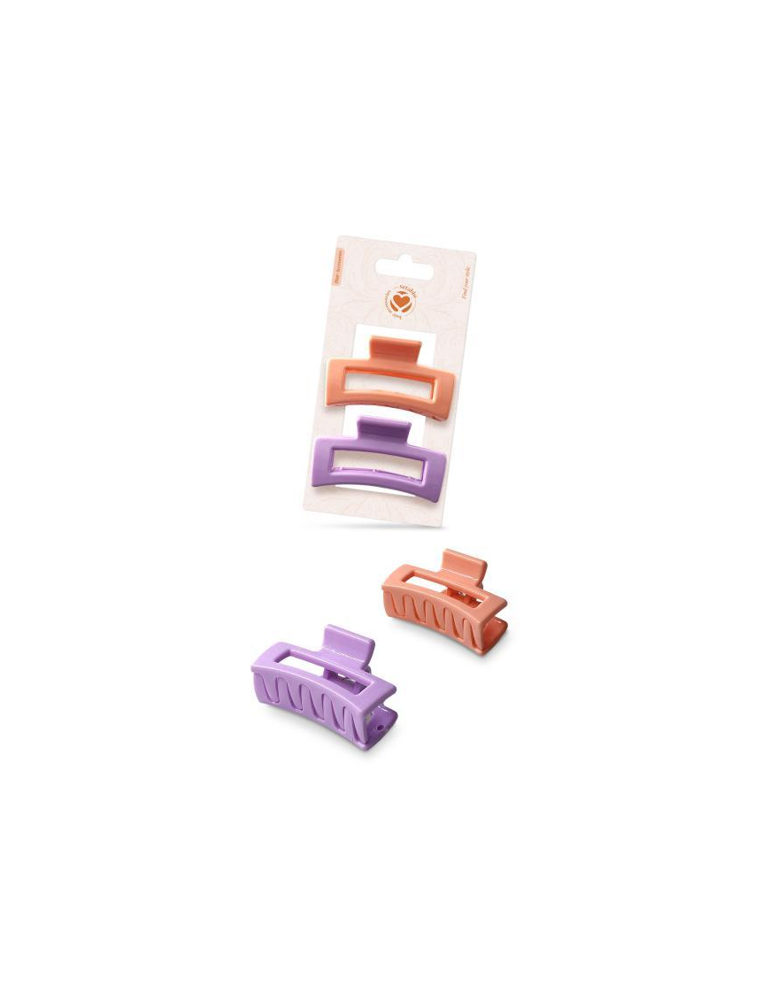 PINZETTE CAPELLI QUADRATE 2pezzi
