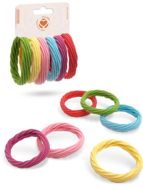 ELASTICI CAPELLI 6pezzi COLORI ASSORTITI