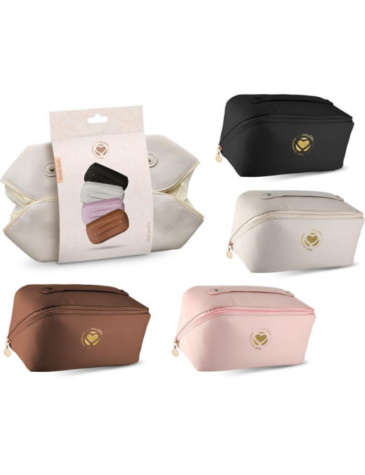 BEAUTY CASE RETTANGOLARE. 23x12x12cm  COLORI ASSORTITI