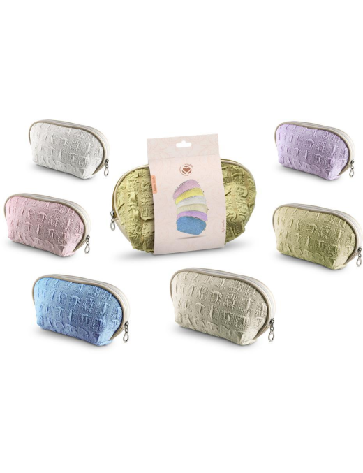BEAUTY CASE QUADROTTI 25x13x6cm COLORI ASSORTITI