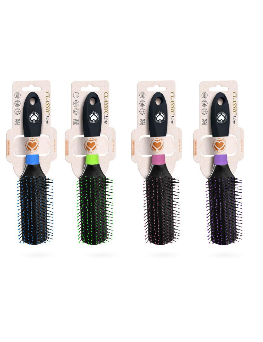 SPAZZOLA CAPELLI CLASSICA RETTANGOLARI  STRETTA