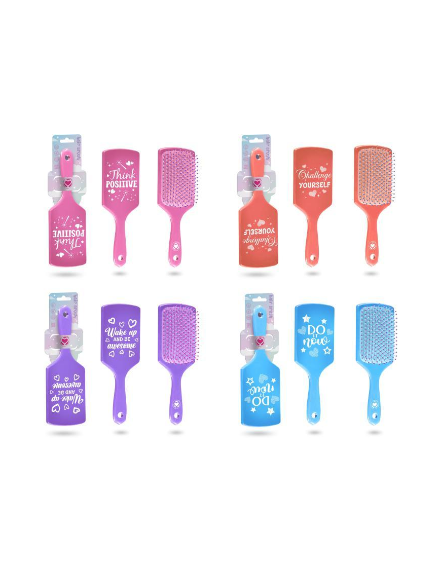 SPAZZOLA CAPELLI RETTANGOLARE ASSORTITI