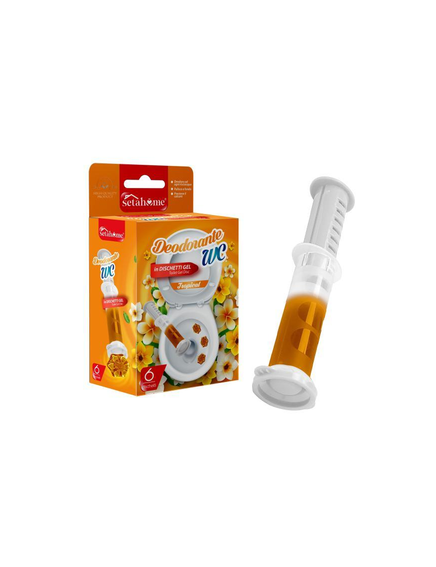 TROPICAL GEL TOILET DEODORANT 6 APPLICATIONS