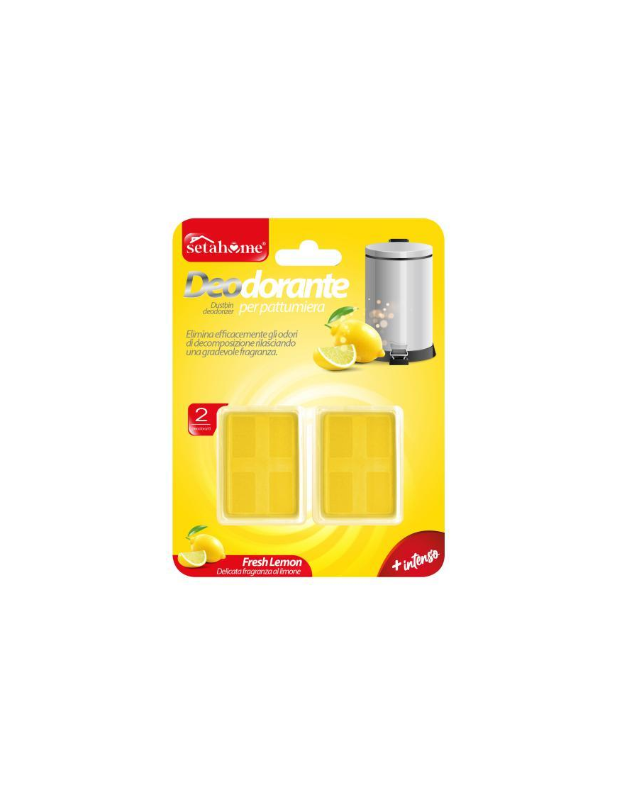 WASTE BIN DEODORIZER 2 pieces LEMON