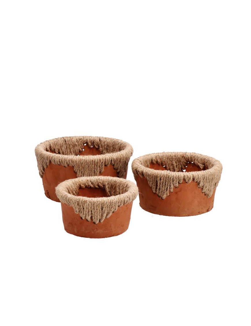 LINEA JUDE CACHEPOT CERAMICA 3pezzi