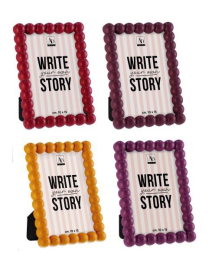 PLASTIC PHOTO FRAME ASSORTED COLORS 10x15cm