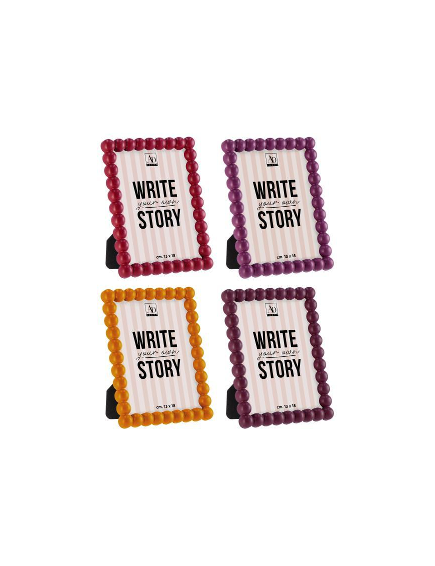 PLASTIC PHOTO FRAME ASSORTED COLORS 13x18cm