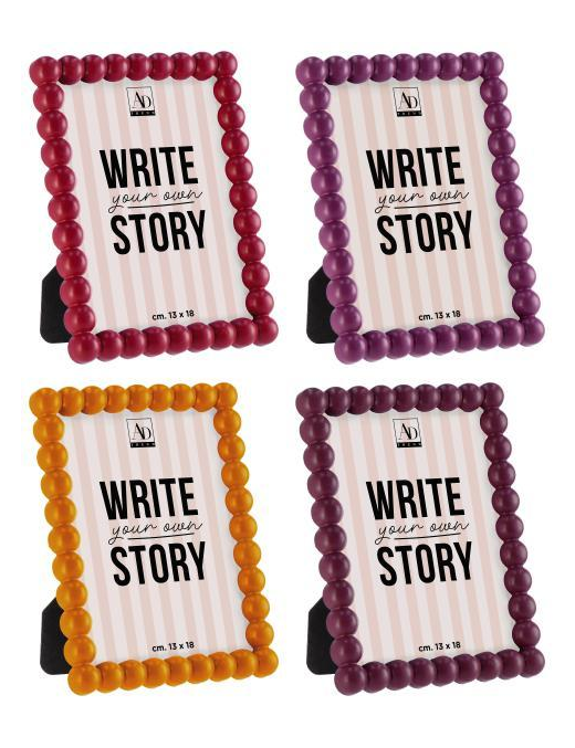 PLASTIC PHOTO FRAME ASSORTED COLORS 13x18cm