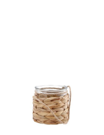 NATURAL FIBER CANDLE HOLDER LANTERN11x10cm
