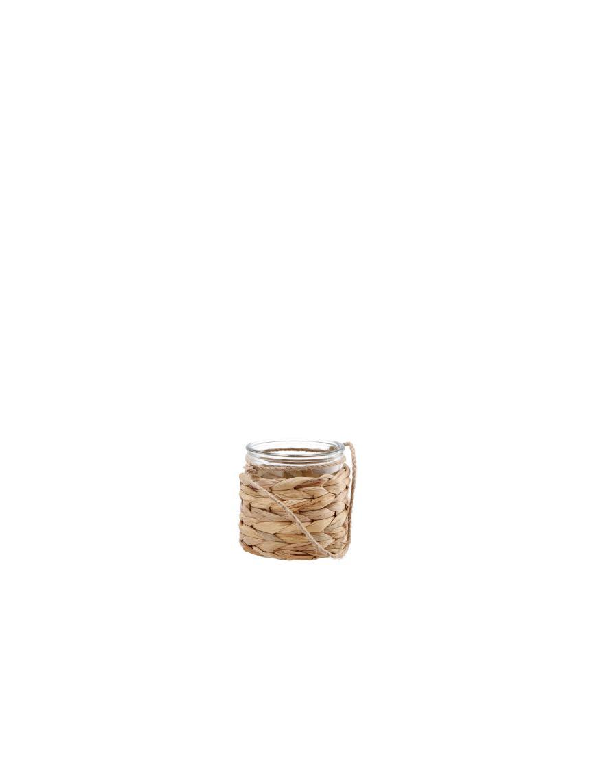NATURAL FIBER CANDLE HOLDER LANTERN11x10cm