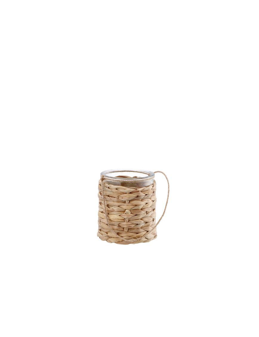 NATURAL FIBER CANDLE HOLDER LANTERN13x15cm