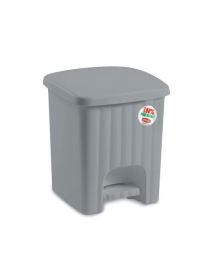 SQUARE PEDAL WASTE BIN 4.5 lt GRAY