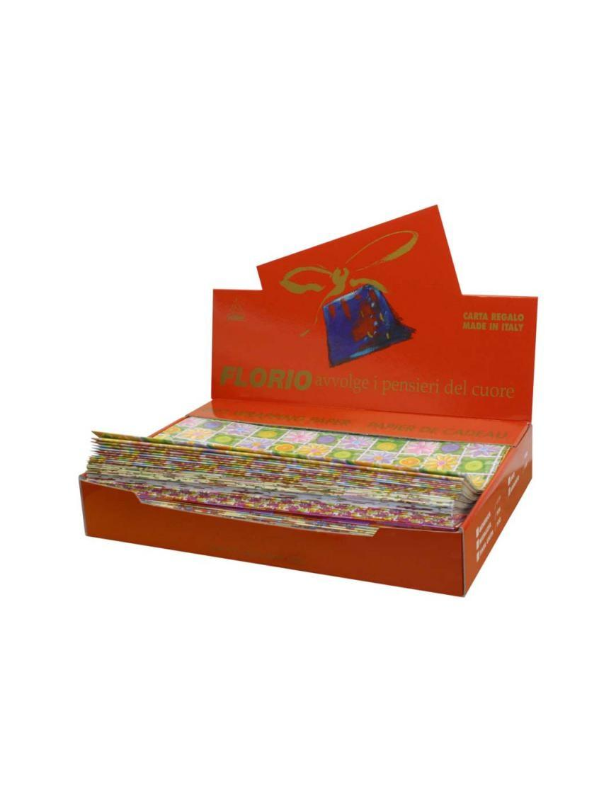 CARTA REGALO 70x100 CENTIMETRI 100 FOGLI ASSORTITI