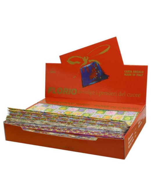 CARTA REGALO 70x100 CENTIMETRI 100 FOGLI ASSORTITI