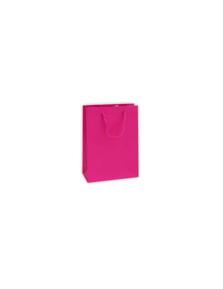 LUXURY FUCHSIA COLOR SHOPPER 22x10x29 CENTIMETERS