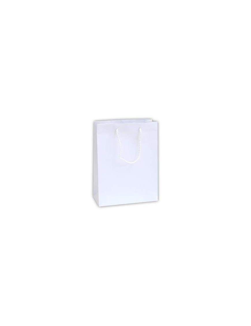 LUXURY WHITE COLOR SHOPPER 22x10x29 CENTIMETERS