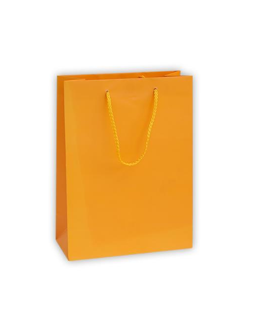 LUXURY ORANGE COLOR SHOPPER 27x12x37 CENTIMETERS