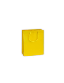 LUXURY YELLOW SHOPPER 16x8x19 CM