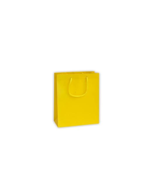 LUXURY YELLOW SHOPPER 16x8x19 CM