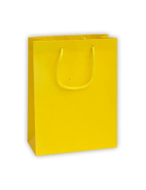 LUXURY YELLOW COLOR SHOPPER 27x12x37 CENTIMETERS
