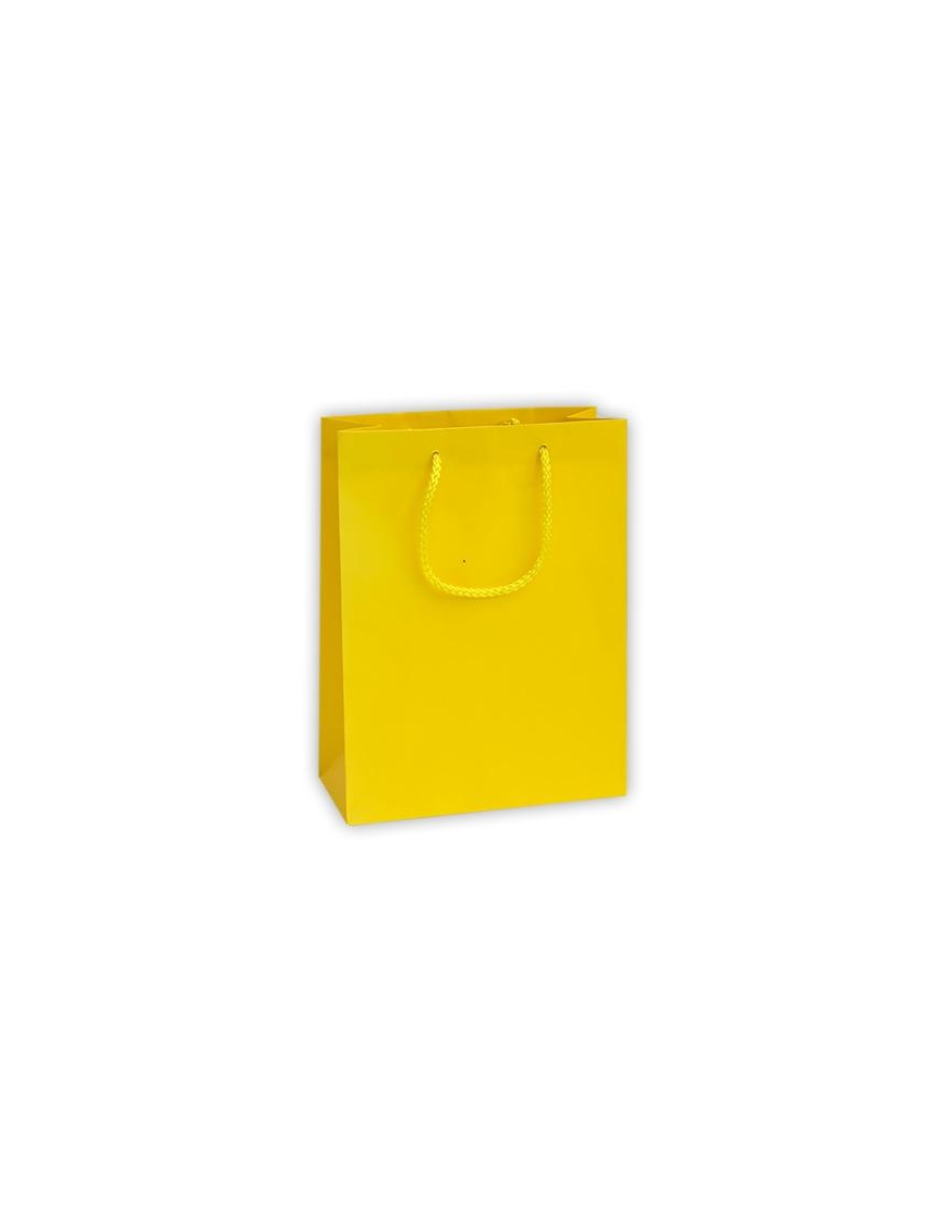 LUXURY YELLOW COLOR SHOPPER 27x12x37 CENTIMETERS