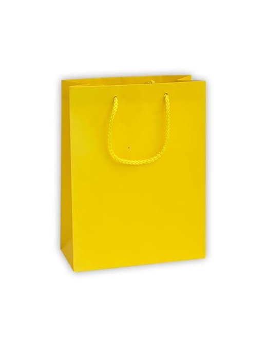 LUXURY YELLOW COLOR SHOPPER 27x12x37 CENTIMETERS