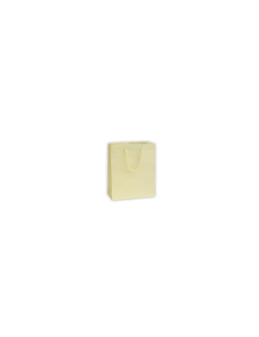 LUXURY IVORY COLOR SHOPPER 16x8x19 CENTIMETERS