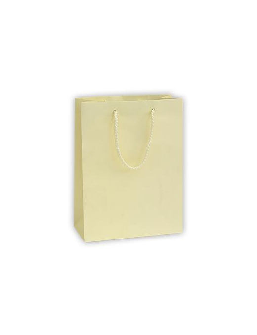 LUXURY IVORY COLOR SHOPPER 22x10x29 CENTIMETERS