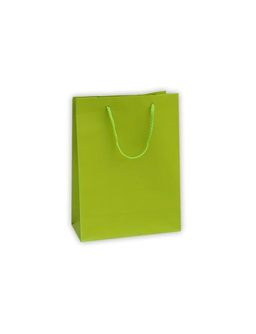 LUXURY LIGHT GREEN COLOR SHOPPER 22x10x29 CM