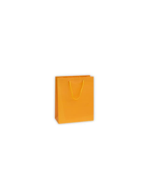 LUXURY ORANGE COLOR SHOPPER 10x6.5x12 CENTIMETERS