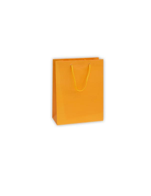 LUXURY ORANGE COLOR SHOPPER 16x8x19 CENTIMETERS