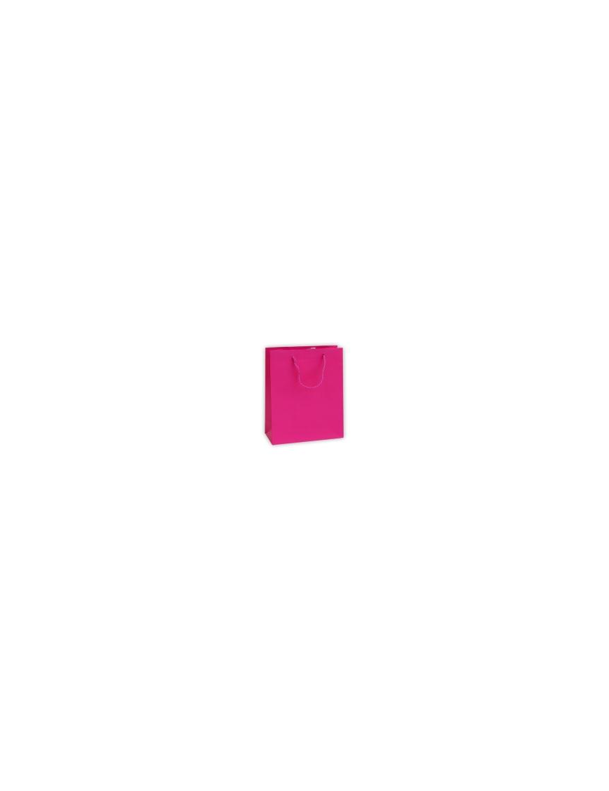 LUXURY FUCHSIA COLOR SHOPPER 10x6.5x12 CENTIMETERS
