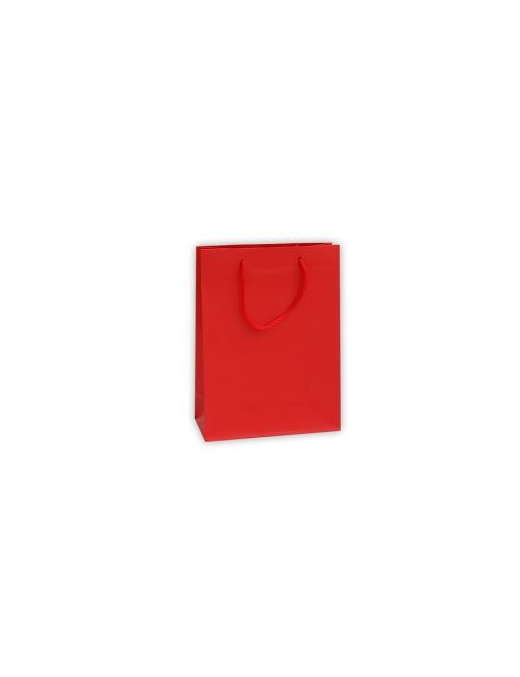 LUXURY RED COLOR SHOPPER 16x8x19 CM