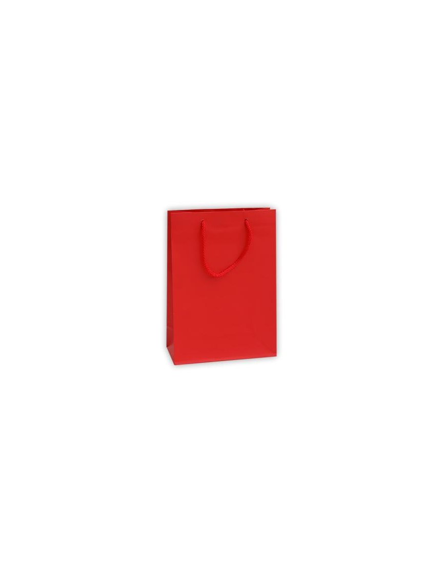 LUXURY RED COLOR SHOPPER 22x10x29 CM