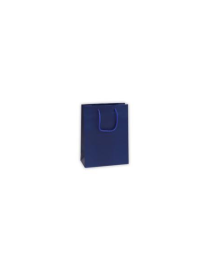 LUXURY BLUE COLOR SHOPPER 10x6.5x12 CENTIMETERS