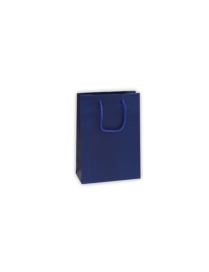LUXURY BLUE COLOR SHOPPER 16x8x19 CENTIMETERS