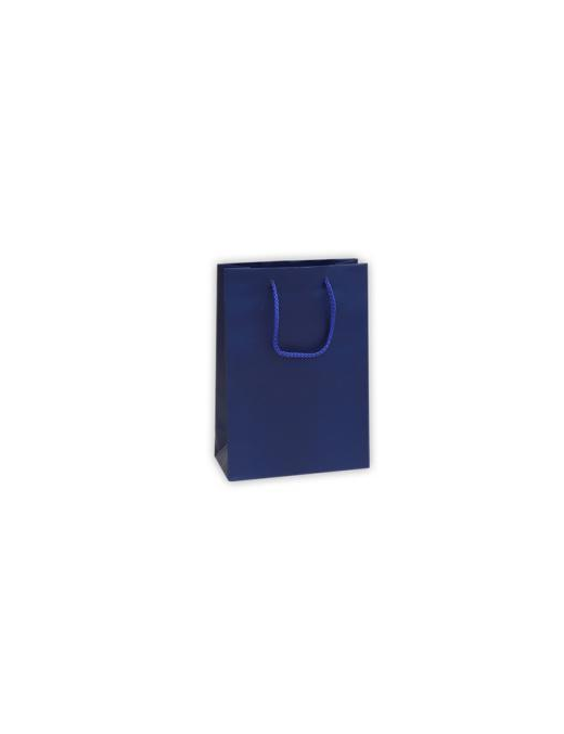 LUXURY BLUE COLOR SHOPPER 16x8x19 CENTIMETERS