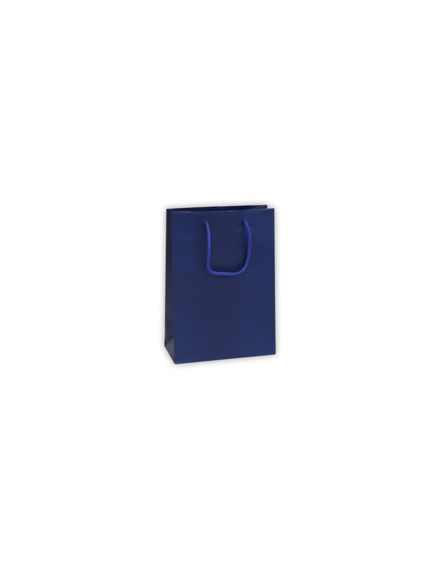 LUXURY BLUE COLOR SHOPPER 22x10x29 CENTIMETERS