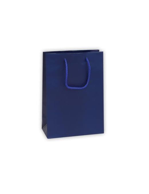 LUXURY BLUE COLOR SHOPPER 22x10x29 CENTIMETERS