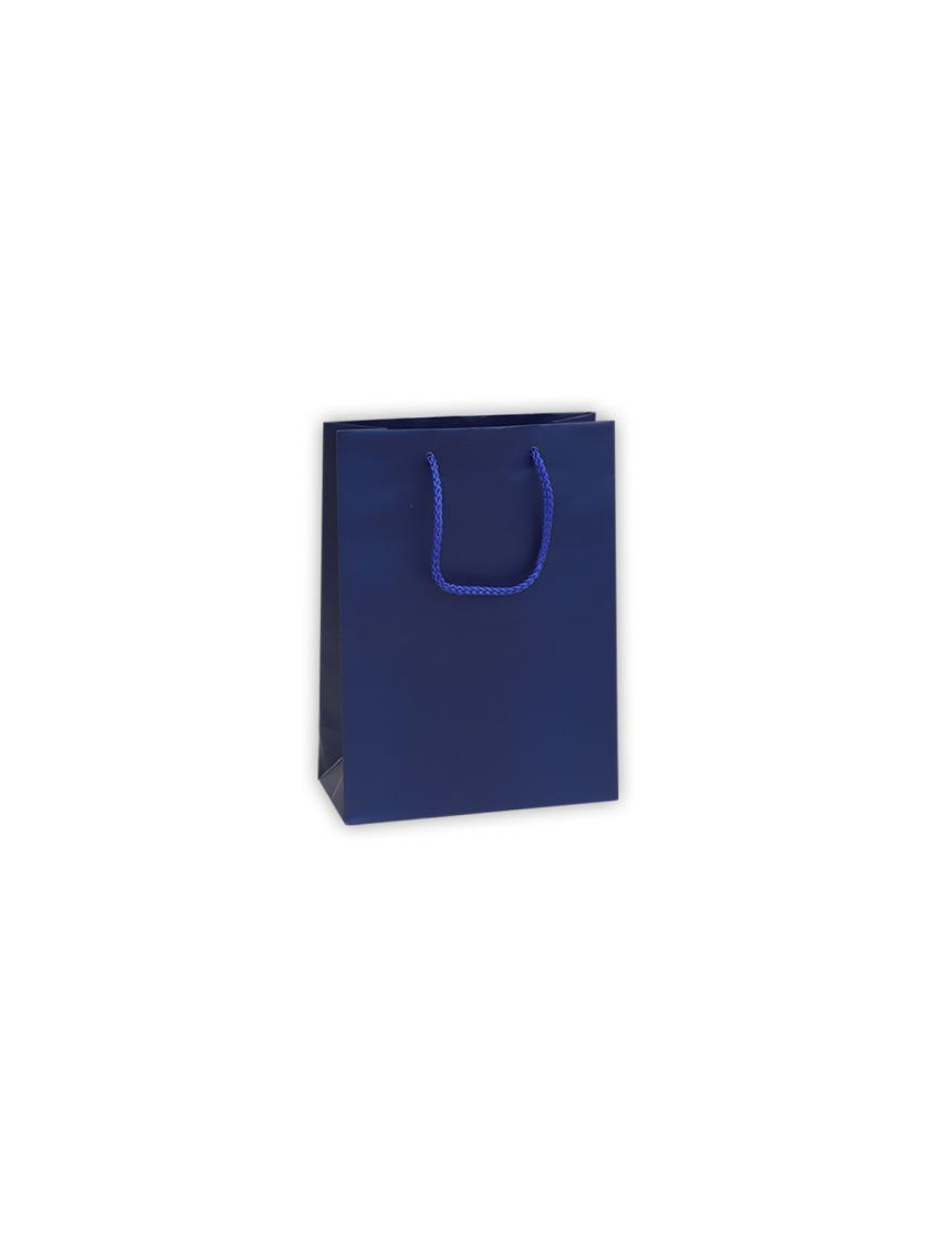 LUXURY BLUE COLOR SHOPPER 27x12x37 CENTIMETERS