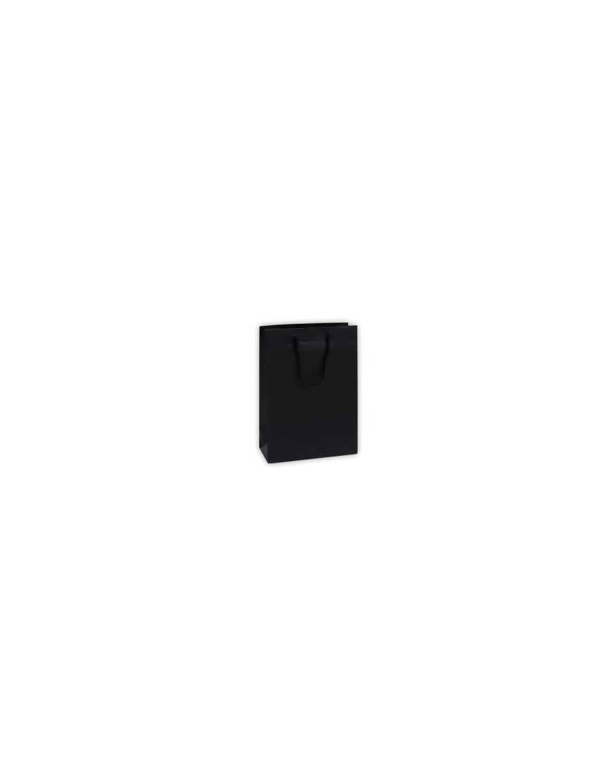LUXURY BLACK COLOR SHOPPER 16x8x19 CENTIMETERS
