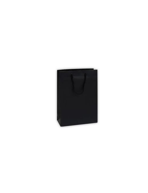 LUXURY BLACK COLOR SHOPPER 16x8x19 CENTIMETERS
