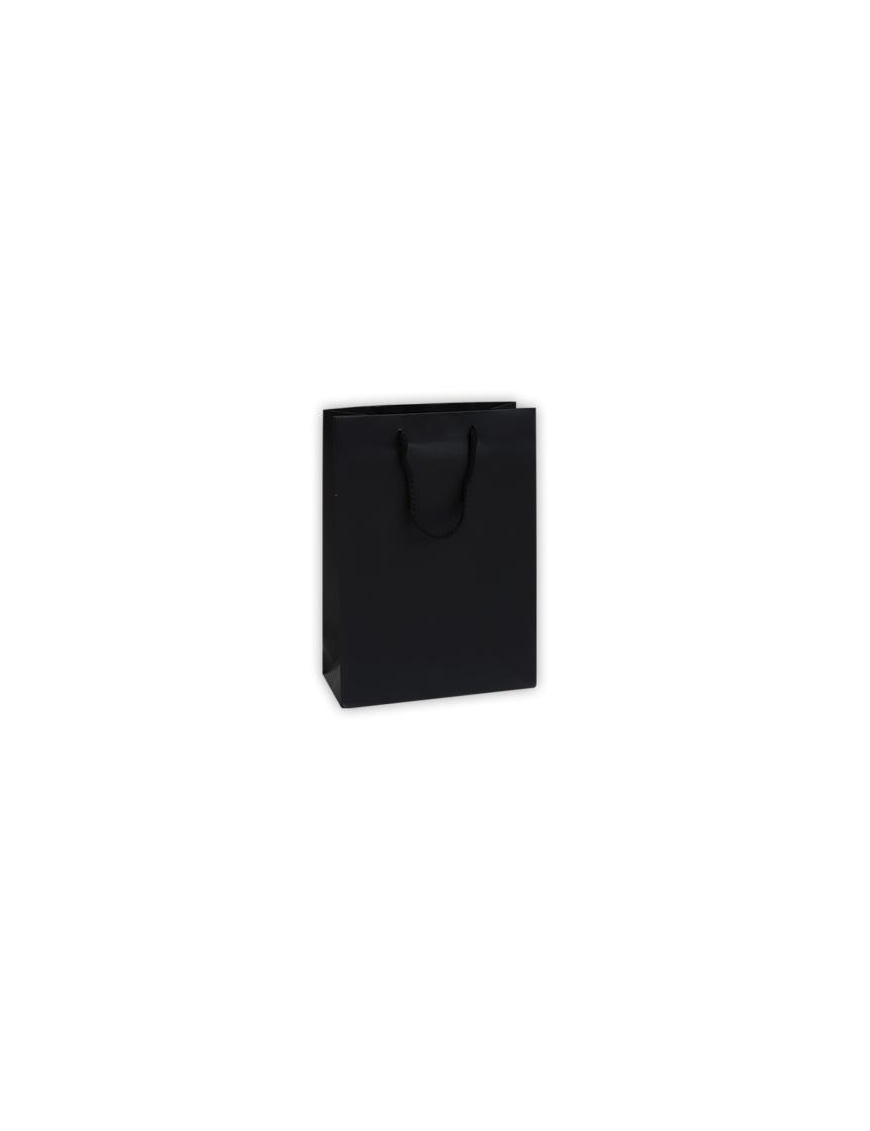 LUXURY BLACK COLOR SHOPPER 22x10x29 CENTIMETERS