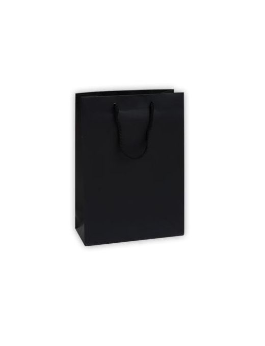 LUXURY BLACK COLOR SHOPPER 22x10x29 CENTIMETERS