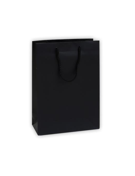 LUXURY BLACK COLOR SHOPPER 27x12x37 CENTIMETERS
