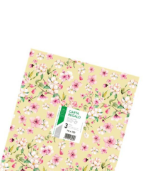GIFT PAPER 70x100 CENTIMETERS 3 ASSORTED SHEETS