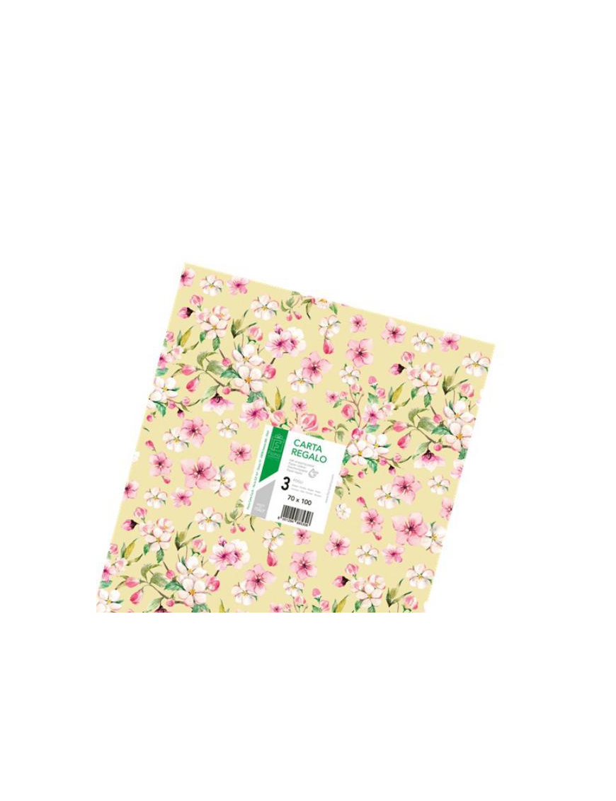 GIFT PAPER 70x100 CENTIMETERS 3 ASSORTED SHEETS